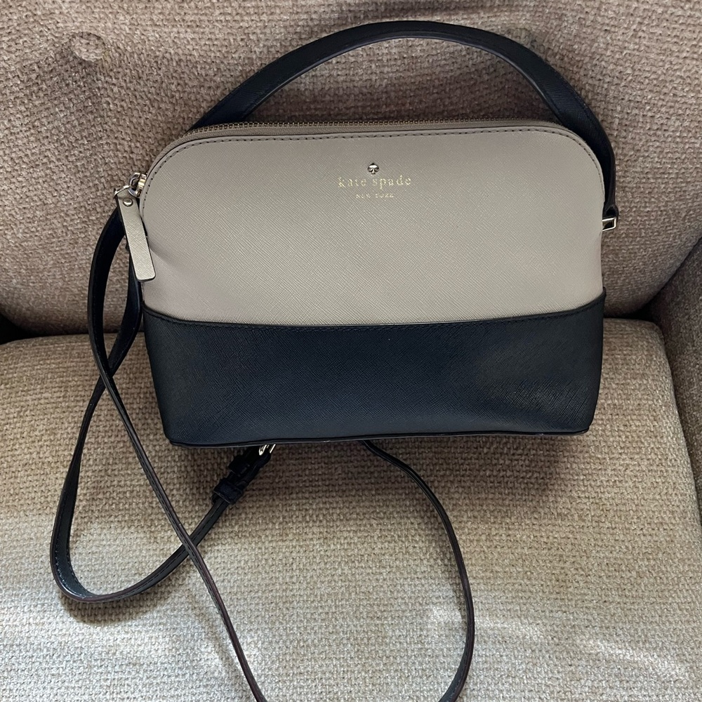 Kate Spade Black and Cream Women's Bag